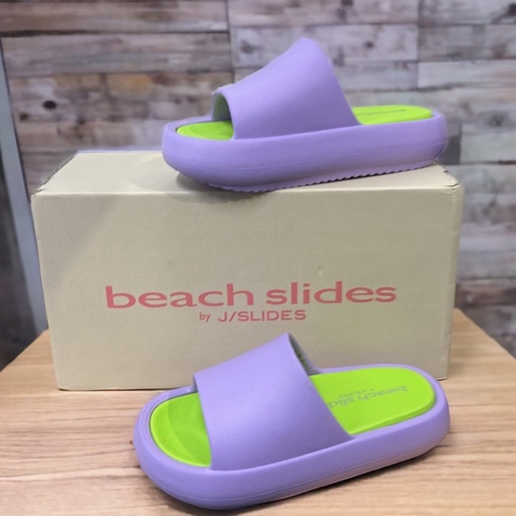 J/Slides Lilac/Mint EVA Squish Platform Slides - Picture 1 of 12